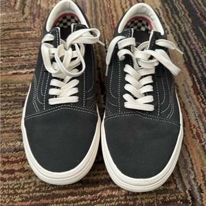 Black canvas Vans size 10 used